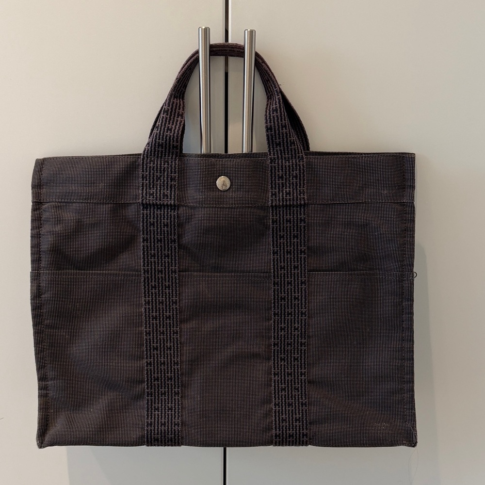 Hermes - Canvas -Tote - Large with Zipper - Business - Farmers Market - Laptop